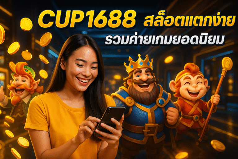 CUP1688 สล็อตแตกง่าย รวมค่ายเกมยอดนิยม