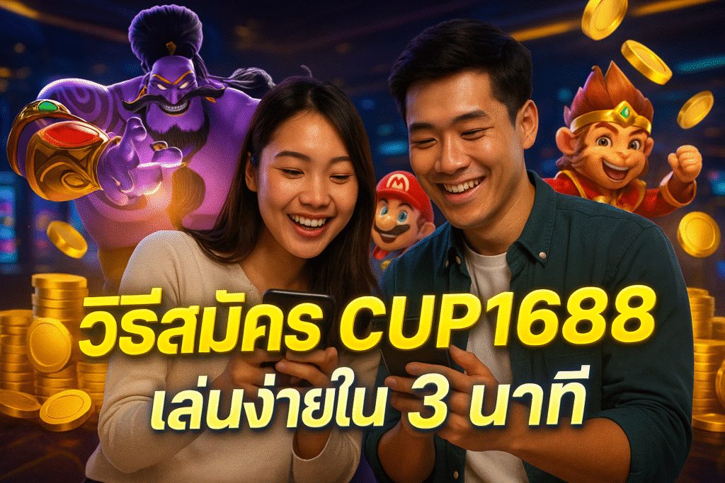 วิธีสมัคร CUP1688 เล่นง่ายใน 3 นาที