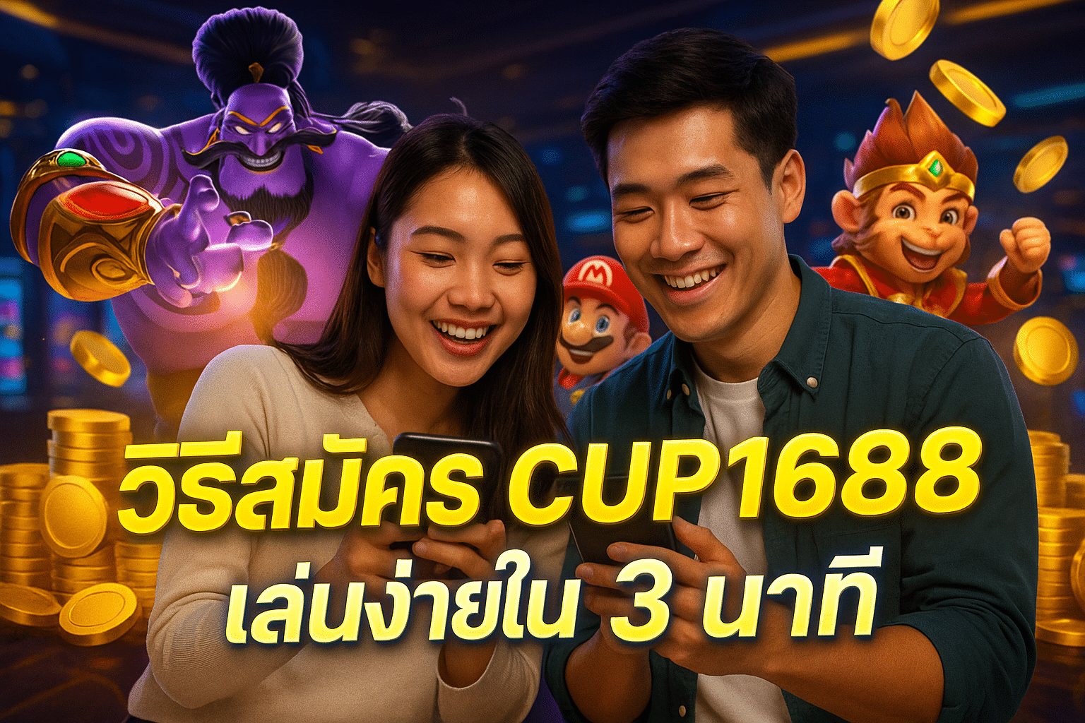 วิธีสมัคร CUP1688 เล่นง่ายใน 3 นาที