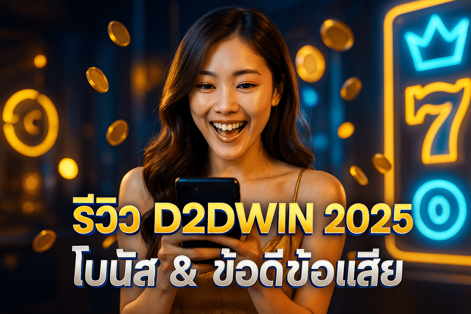 รีวิว D2DWIN 2025 โบนัส & ข้อดีข้อเสีย